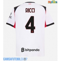 Camisa de time de futebol AC Milan Samuele Ricci #4 Replicas 2º Equipamento 2025-26 Manga Curta